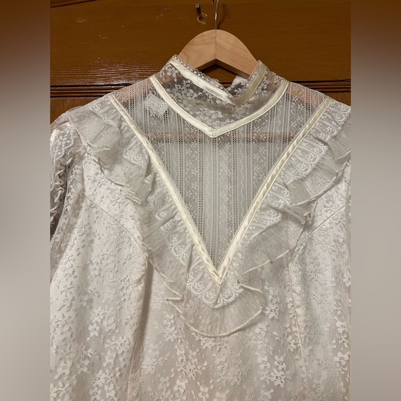 Gunne Sax wedding dress | vtg size 13 - Picture 12 of 16